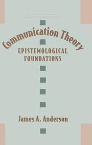 Cover of: Communication theory by Anderson, James A.