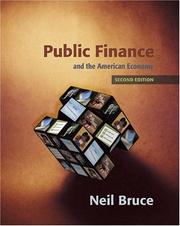 Cover of: Public finance and the American economy | Neil Bruce