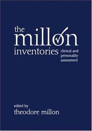 Cover of: The Millon inventories: clinical and personality assessment
