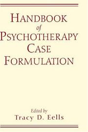 Cover of: Handbook of psychotherapy case formulation