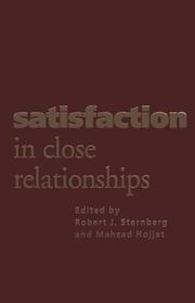 Cover of: Satisfaction in close relationships