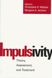 Cover of: Impulsivity: theory, assessment, and treatment