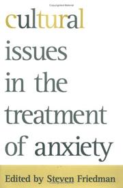 Cover of: Cultural issues in the treatment of anxiety