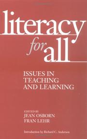 Cover of: Literacy for all | 