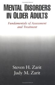 Cover of: Mental disorders in older adults: fundamentals of assessment and treatment