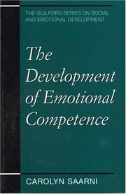 Cover of: The development of emotional competence