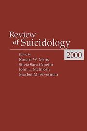 Cover of: Review of Suicidology, 2000