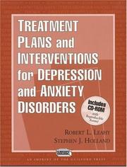 Cover of: Treatment Plans and Interventions for Depression and Anxiety Disorders