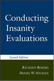 Cover of: Conducting Insanity Evaluations, Second Edition