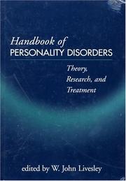 Cover of: Handbook of Personality Disorders by W. John Livesley