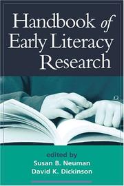 Cover of: Handbook of Early Literacy Research by 