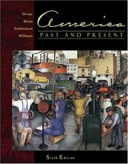Cover of: America Past and Present, Single Volume Edition (6th Edition)