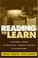 Cover of: Reading to Learn