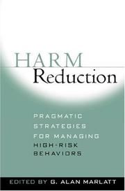 Cover of: Harm Reduction by G. Alan Marlatt