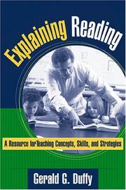 Explaining Reading by Gerald G. Duffy