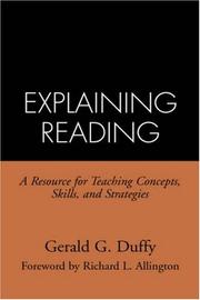 Cover of: Explaining Reading: A Resource for Teaching Concepts, Skills, and Strategies