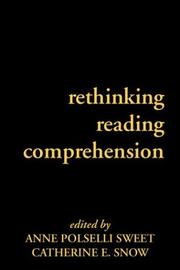 Cover of: Rethinking Reading Comprehension (Solving Problems In Teaching Of Literacy)