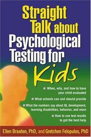 Cover of: Straight Talk about Your Child's Mental Health by Stephen V. Faraone, Stephen V. Faraone