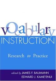 Vocabulary Instruction by Edward J. Kame'enui