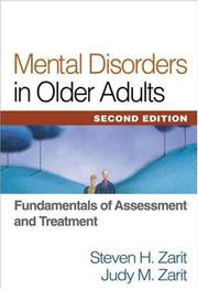 Mental Disorders in Older Adults by Steven H. Zarit, Judy M. Zarit