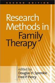 Cover of: Research Methods in Family Therapy, Second Edition by 