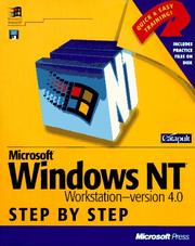 Cover of: Microsoft Windows NT workstation version 4.0 step by step