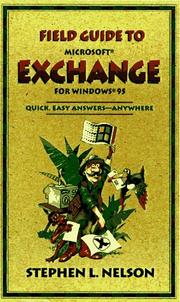 Cover of: Field guide to Microsoft Exchange by Stephen L. Nelson