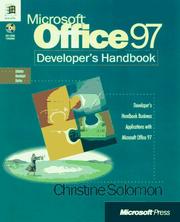 Cover of: Microsoft Office 97 developer's handbook