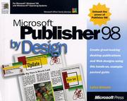 Cover of: Microsoft Publisher 98 by design