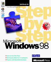 Cover of: Microsoft  Windows  98 Step by Step by Catapult Inc.