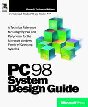 Cover of: PC 98 system design guide by [Intel Corporation and Microsoft Corporation, with special contributions by Compaq Computer Corporation].