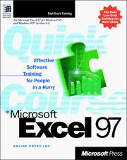 Cover of: Quick course in Microsoft Excel 97 by Online Press, Inc.