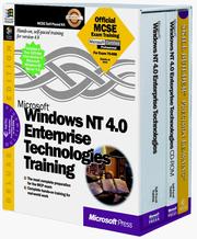 Cover of: Microsoft Windows NT Server 4.0 enterprise technologies training kit.