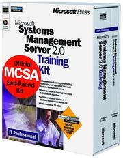 Cover of: Microsoft Systems Management Server 2.0 training kit by Microsoft Corporation
