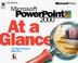 Cover of: Microsoft PowerPoint 2000 at a glance