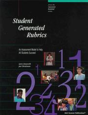 Cover of: Student-generated rubrics by Larry Ainsworth