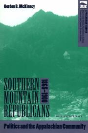 Cover of: Southern mountain Republicans, 1865-1900: politics and the Appalachian community