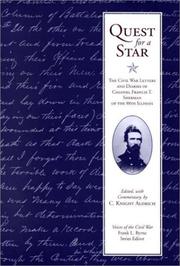 Cover of: Quest for a star: the Civil War letters and diaries of Colonel Francis T. Sherman of the 88th Illinois