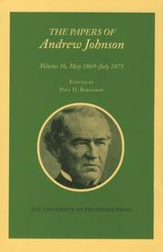 Cover of: The Papers of Andrew Johnson by Andrew Johnson