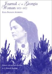 Journal of a Georgia woman, 1870-1872 by Eliza Frances Andrews