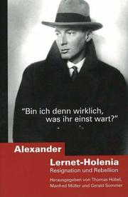 Cover of: Alexander Lernet-Holenia: "bin ich denn wirklich, was ihr einst wart?" : Beitrage des Wiener Symposions zum 100. Geburtstag des Dichters