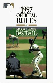 Cover of: The Official Rules of Major League Baseball (Serial)