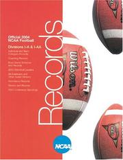 Cover of: Official 2004 NCAA Football: Divisions I-A & I-AA (Ncaa Football Records Book)