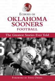 Cover of: Echoes of Oklahoma Football: The Greatest Stories Ever Told