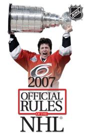 Cover of: 2007 Official Rules of the NHL