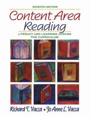Cover of: Content area reading: literacy and learning across the curriculum