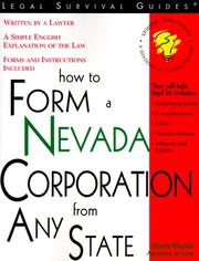 How to Form a Nevada Corporation from Any State by Mark Warda