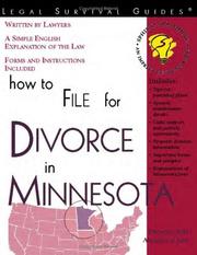 Cover of: How to File for Divorce in Minnesota (Legal Survival Guides)