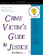 Cover of: Crime victims' guide to justice