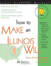 Cover of: How to make an Illinois will